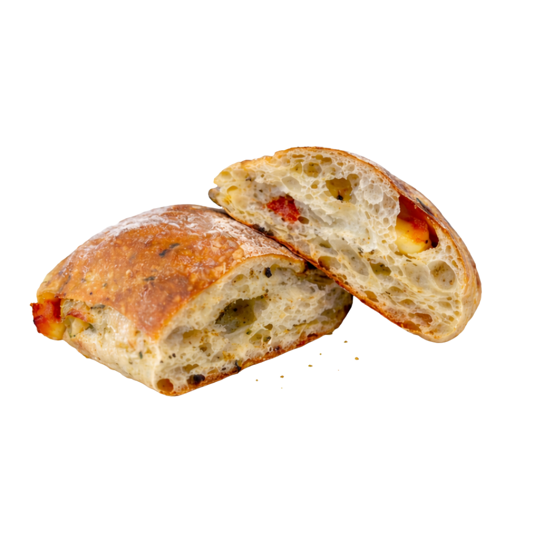 Pesto Tomato Cheese Ciabatta | 青酱起司番茄巧巴达