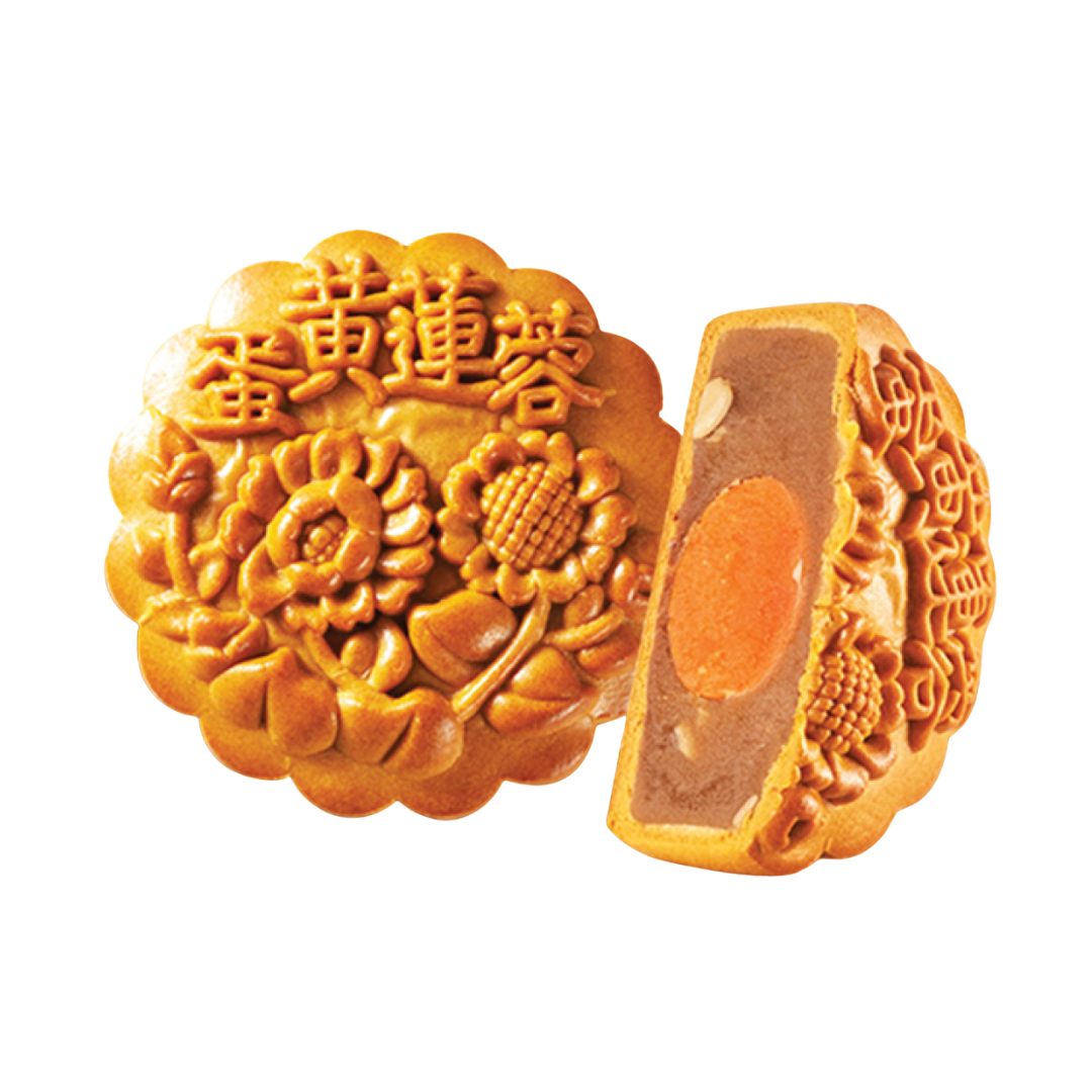 Pure Lotus Single Yolk Mooncake | 单黄纯莲蓉月饼