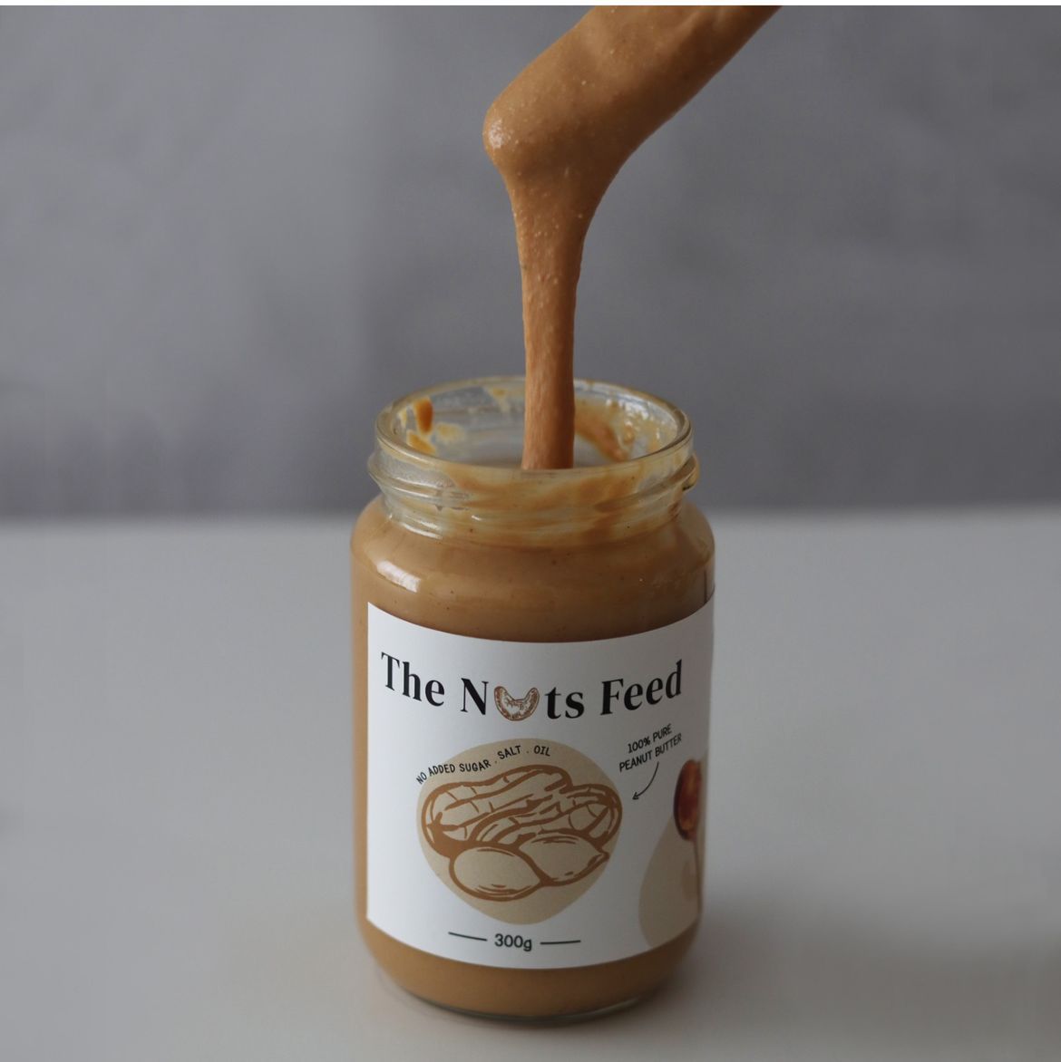The Nuts Feed Peanut Butter Low Sugar (Smooth) 300g