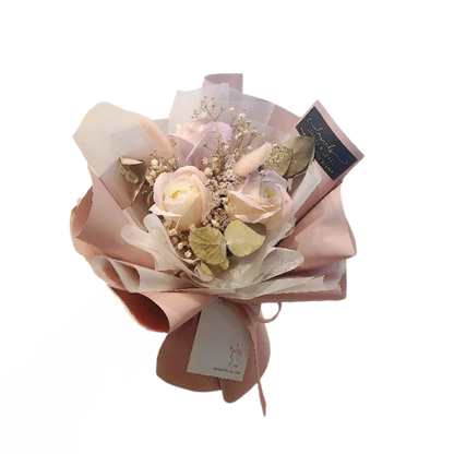 Aurora Rosey Soap Flower Bouquet