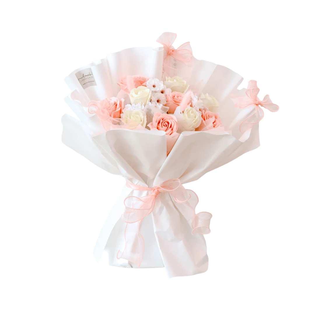 Ballerina Soap Rose Flower Bouquet