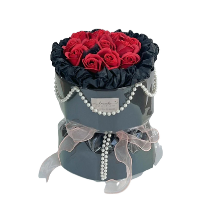 Black Romance Soap Rose Bouquet