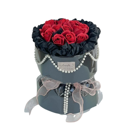 Black Romance Soap Rose Bouquet