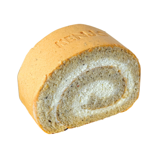 Black Sesame Sea Salt Swiss Roll | 黑芝麻海盐瑞士卷