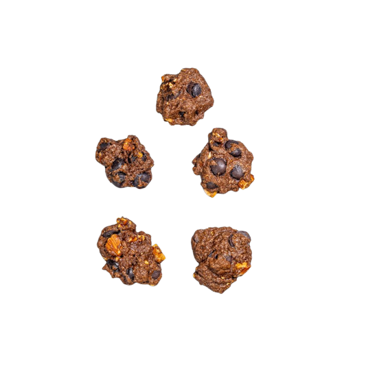 Dark Chocolate Almond Cookies | 黑巧克力杏仁饼干