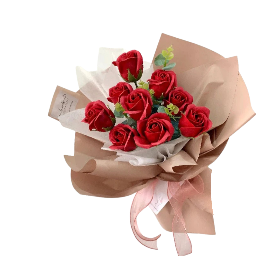 Gabriella Red Soap Rose Bouquet
