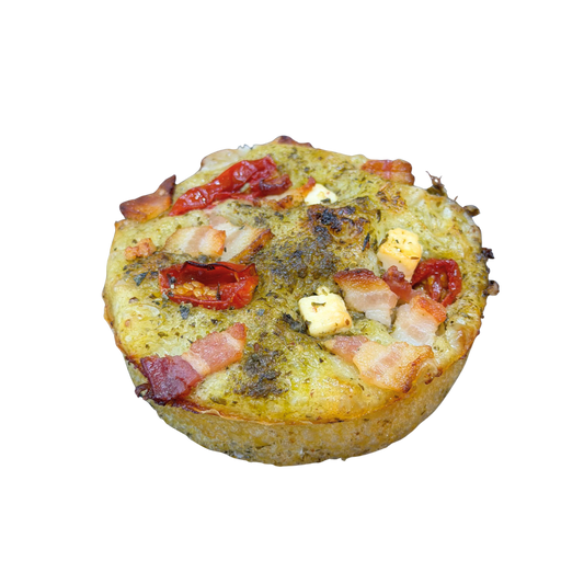 Pesto Bacon Feta Focaccia | 青酱培根起司佛卡夏