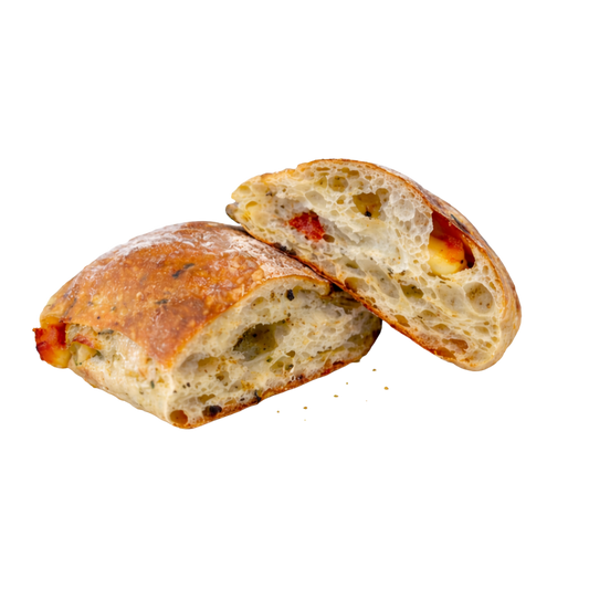 Pesto Tomato Cheese Ciabatta | 青酱起司番茄巧巴达