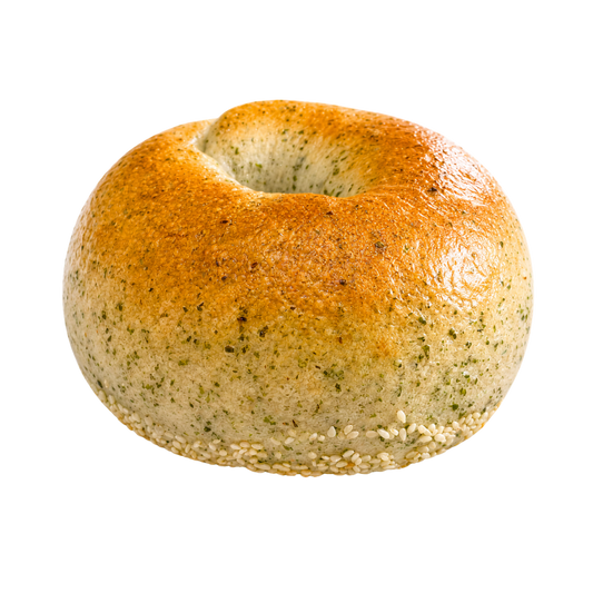 Seaweed Salted Egg Pork Floss Bagel | 海苔咸蛋肉松贝果