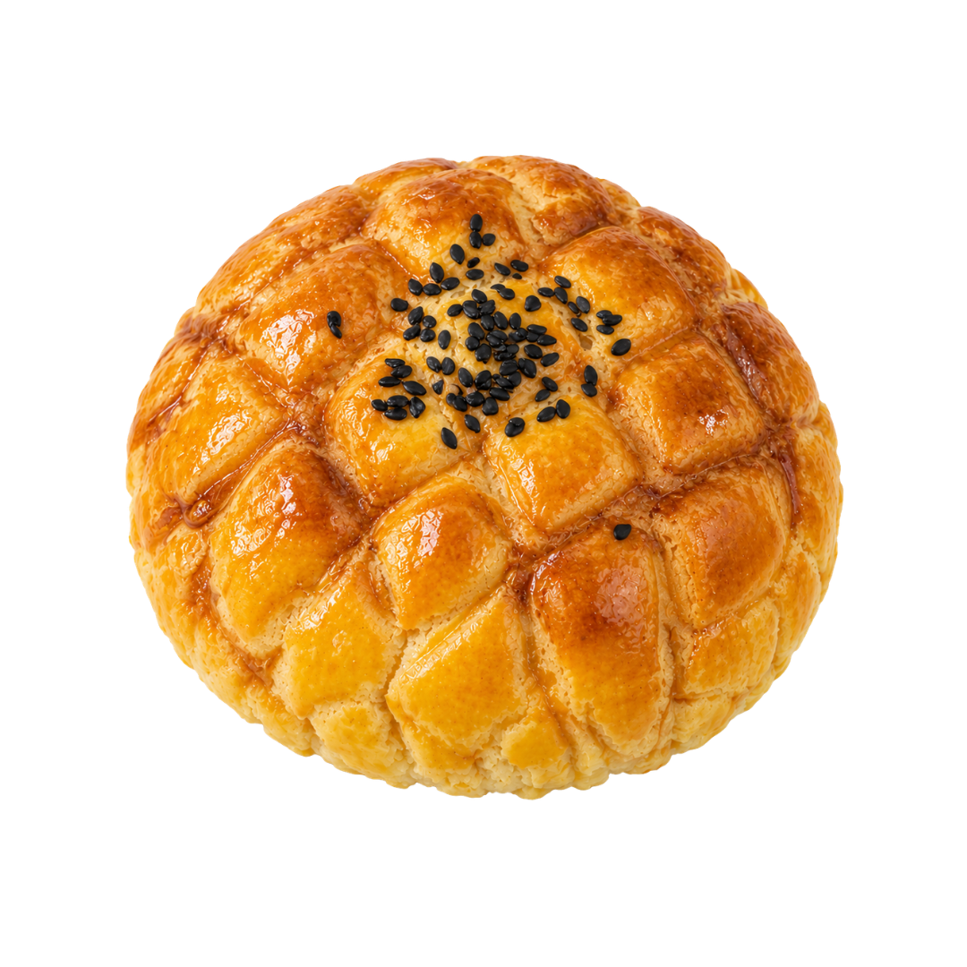 Taiwanese Red Bean Polo Bun | 台式红豆菠萝包