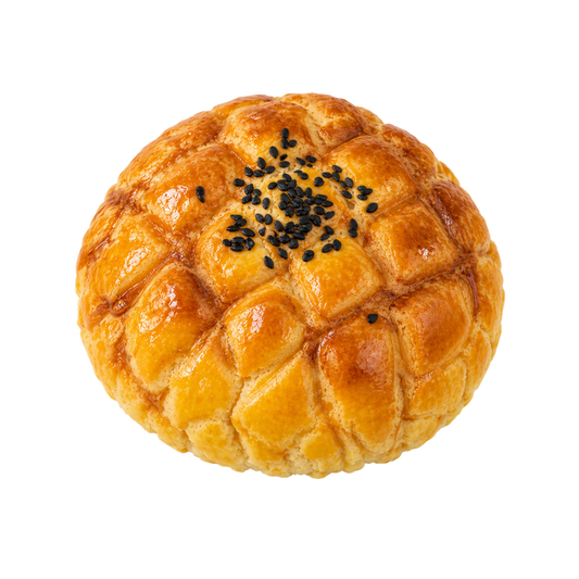 Taiwanese Red Bean Polo Bun | 台式红豆菠萝包