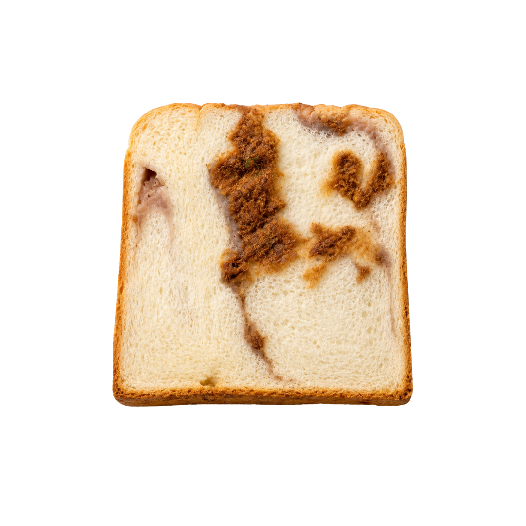Yam & Meat Floss Toast Slice | 芋头肉松吐司片