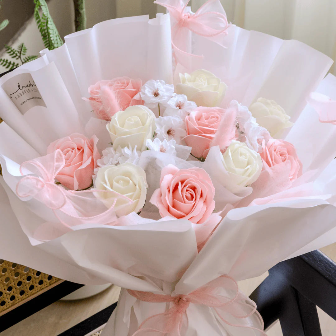 Ballerina Soap Rose Flower Bouquet