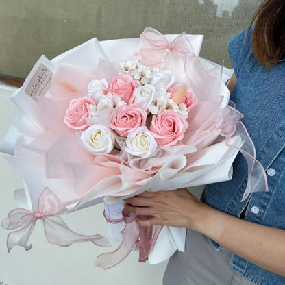 Ballerina Soap Rose Flower Bouquet